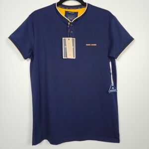 Marc Asher Navy Blue Men's Shirt